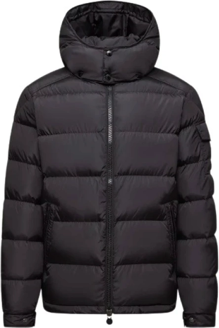 moncler maya jacket matte black