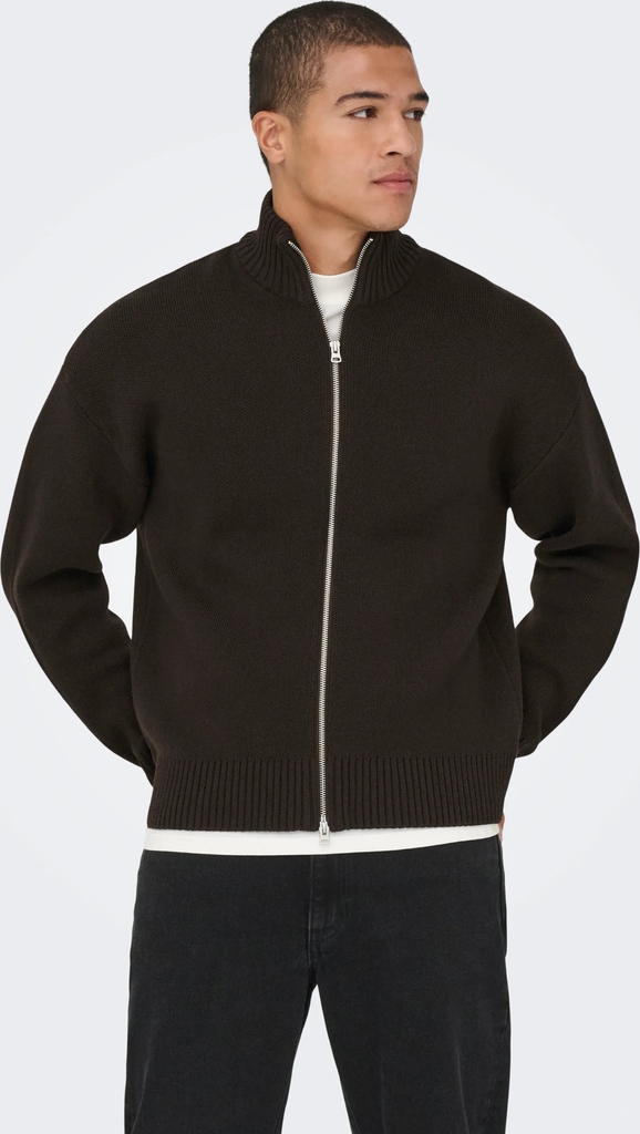 ONLY & SONS | Onsblake Ds High Neck Cardigan Knit Noos | XXL