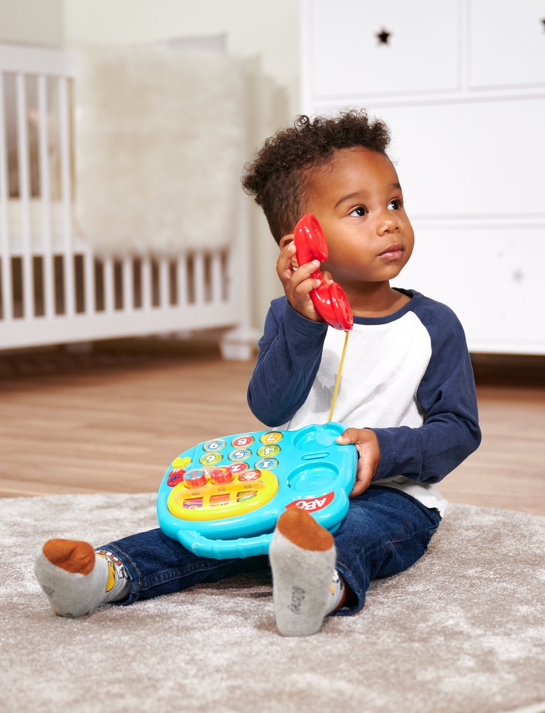 ABC Abc Colorful Telephone |Multi/patterned |One Size