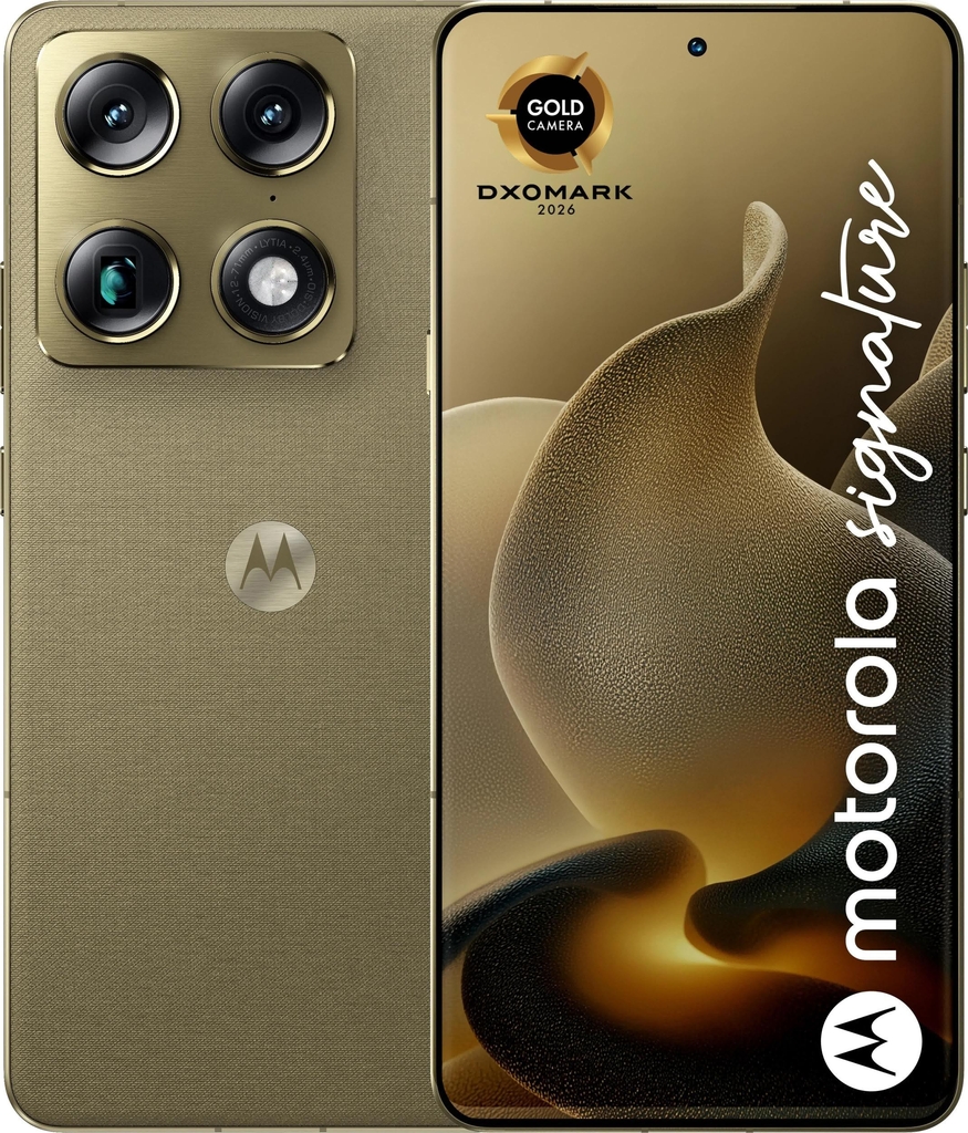 Motorola Signature Smartphone - 6.78", 5G, Dual SIM, 16GB RAM, 512GB - Guld