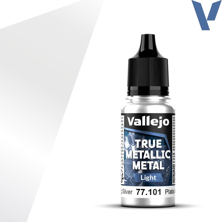 Vallejo True Metallic Metal Light Sterling Silver 18ml