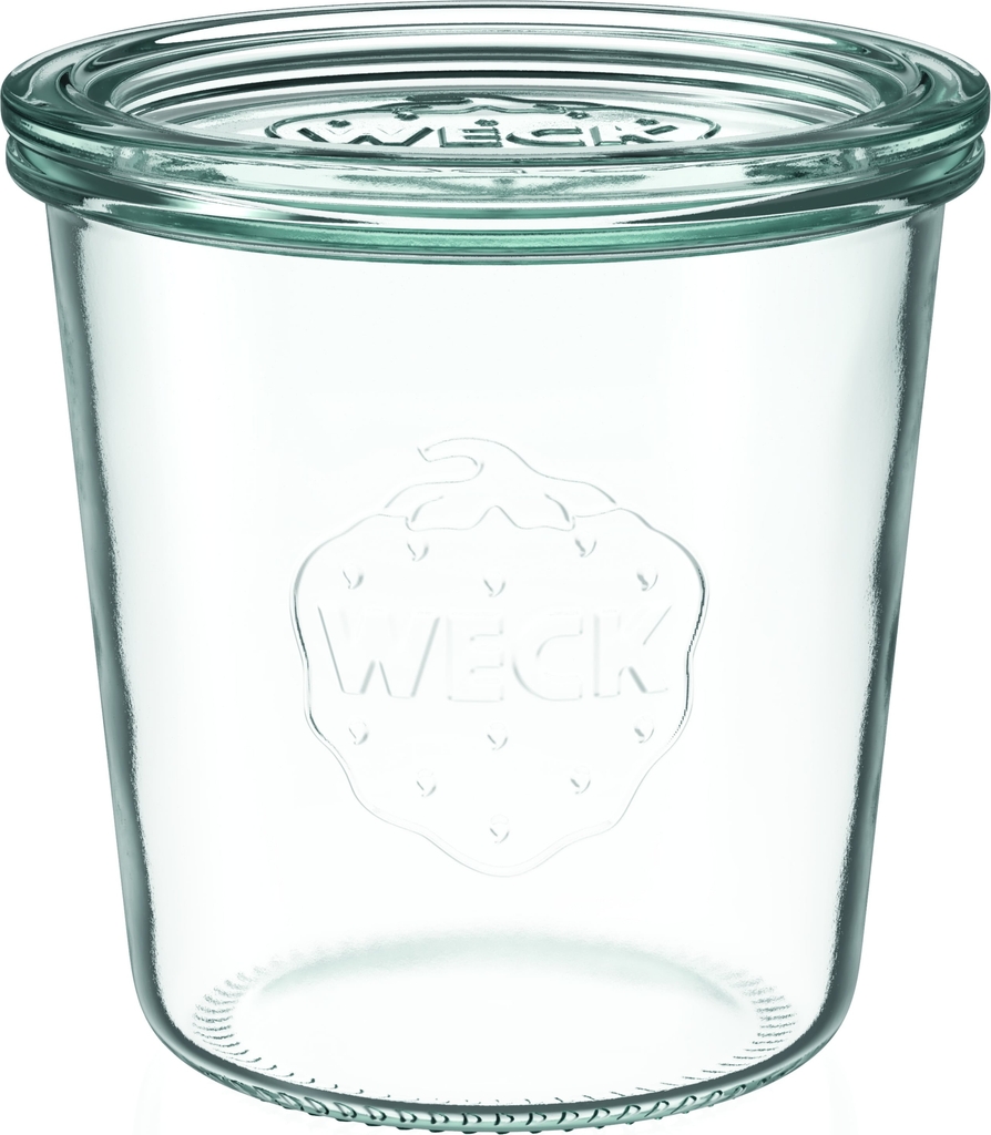 Weck Konisk Sylteglas 500 ml Med Låg Madkasse