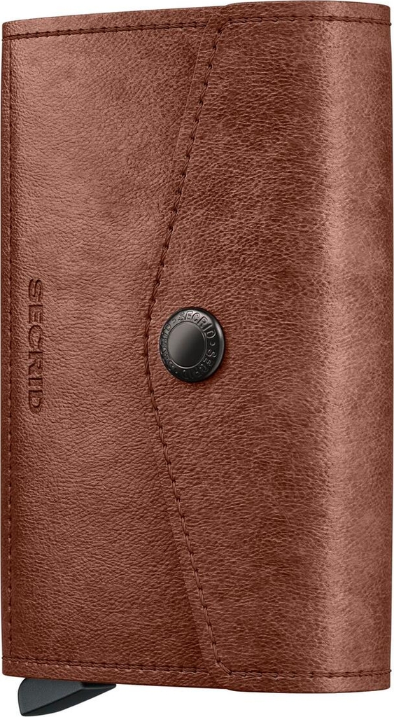 secrid envelope wallet vintage cognac