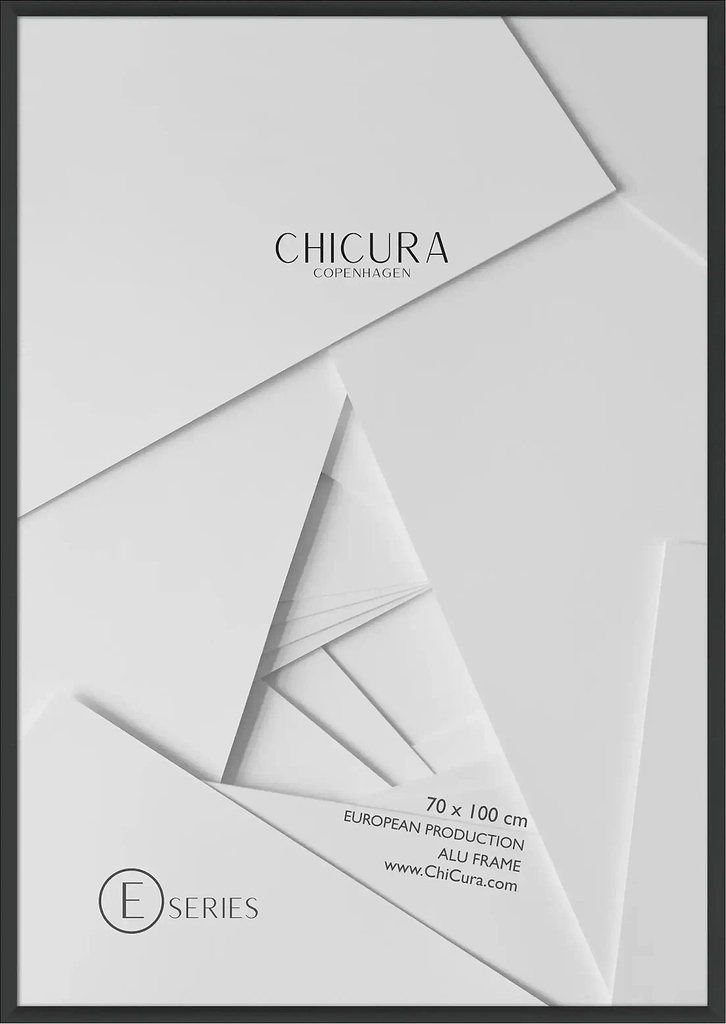 ChiCura Alu Frame E - Black - Acrylic - Black - 70X 100CM