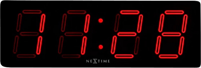 NeXtime - LED-ur BIG-D - Sort