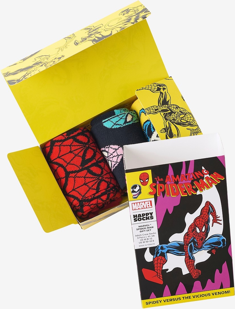 Happy Socks - Strømper MARVEL™ Spider-Man Gift Set 3-pak - Flerfarvet
