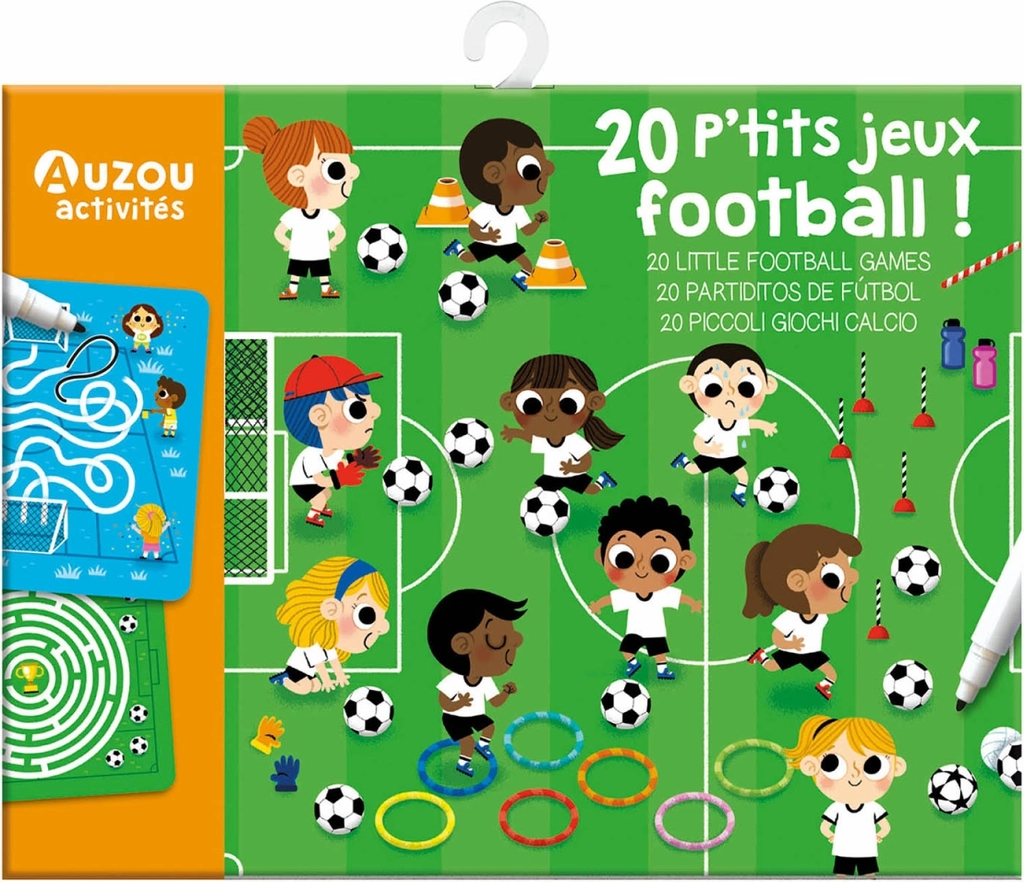 auzou - aktivitetskort - 20 opgaver - fodbold