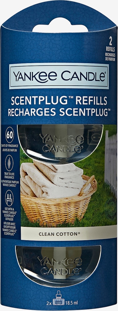 Yankee Candle - Scent Plug Refill Clean Cotton - Vit