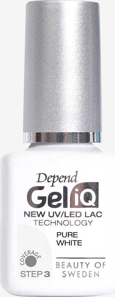 depend gel iq polish, step 3 pure white