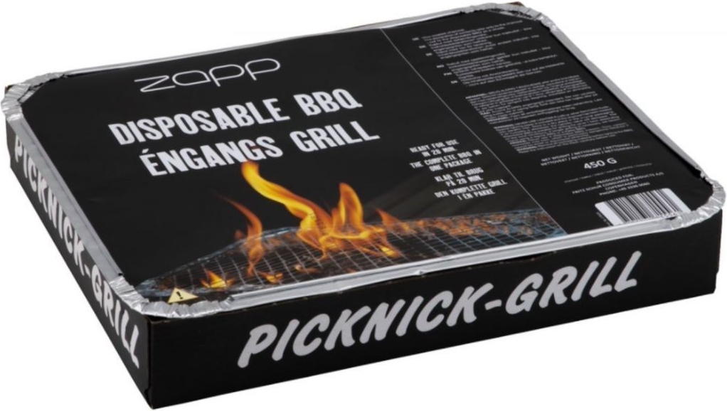 engangsgrill, zapp