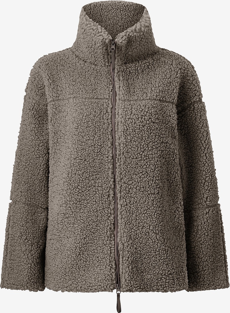 Gina Tricot - Fleecejakke Pile Zip - Brun