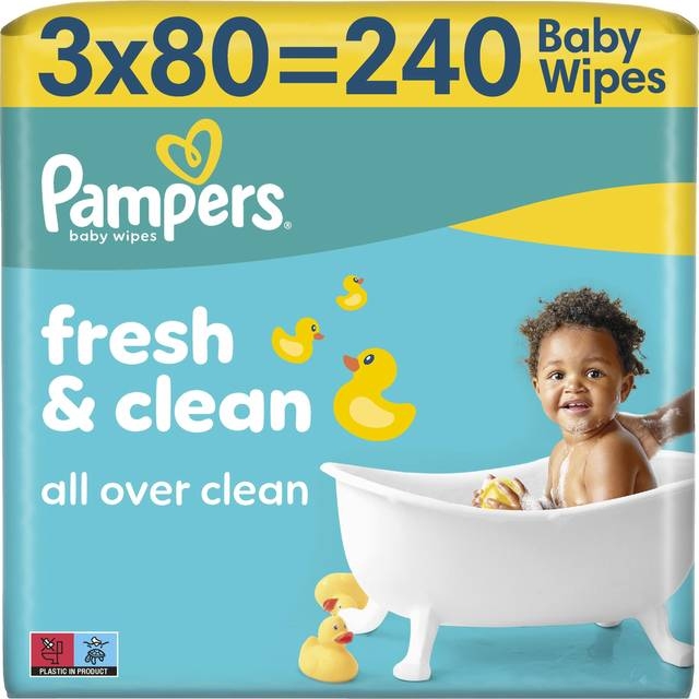 Pampers Vådservietter Friske Rene