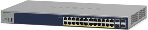 Gigabit switch NETGEAR GS724TPv3 L2 Managed med PoE+ - grå