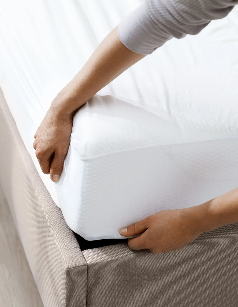 tempur lagen fit protector 180x200x20/25 cm - hvid