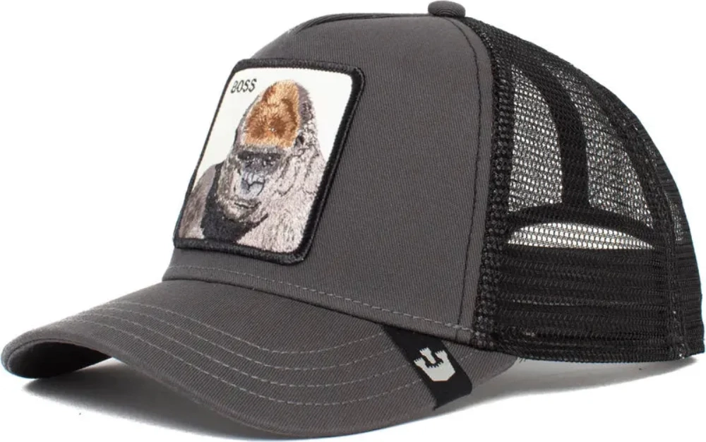 goorin bros - the boss trucker cap - grey