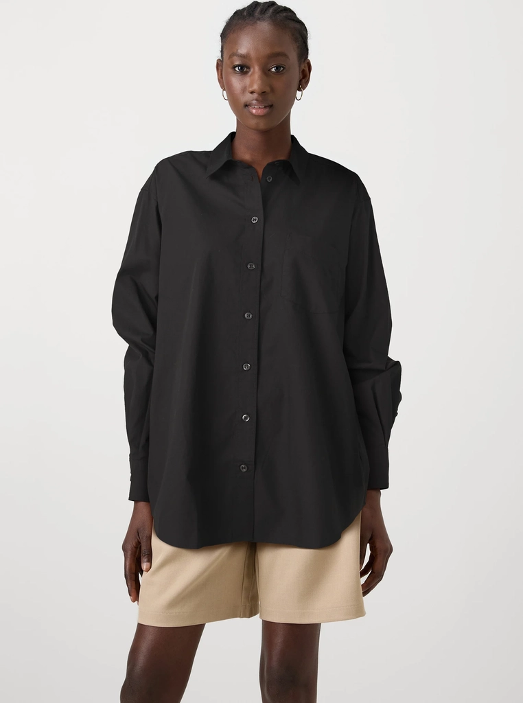 the big shirt - skjortebluser - black