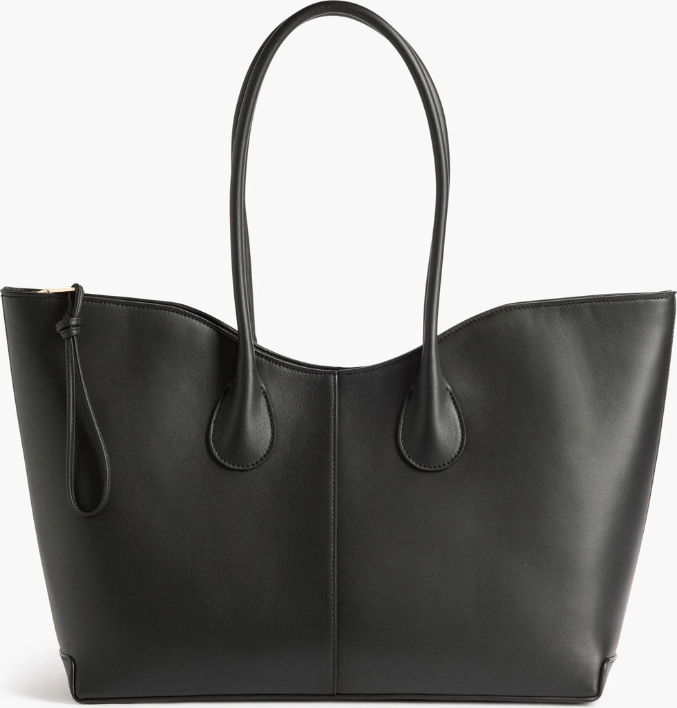 Gaia Tote Bag Leather Black