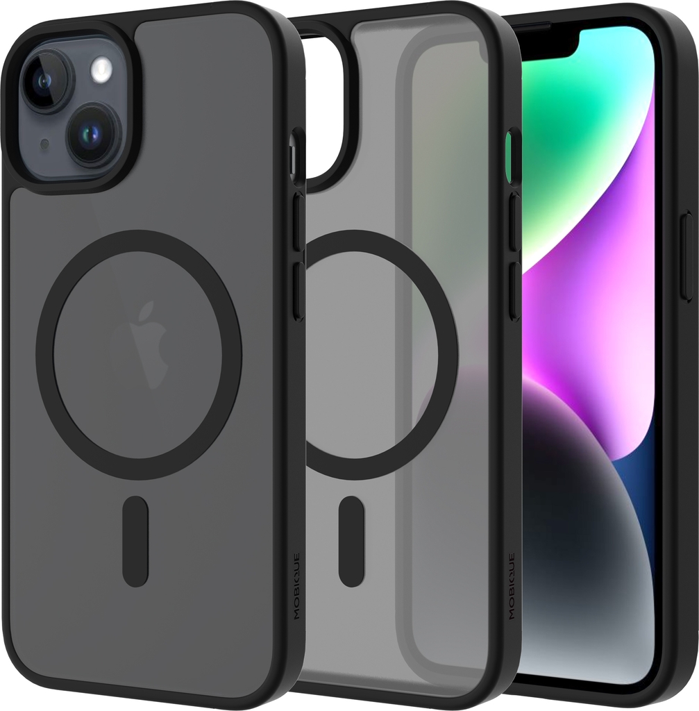 Mobique iPhone 13 Mini Hybrid Magnetisk Frosted Black