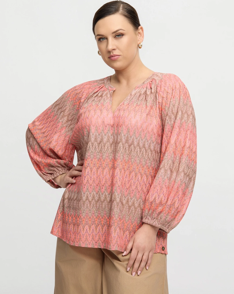 rhea blouse - orange mix