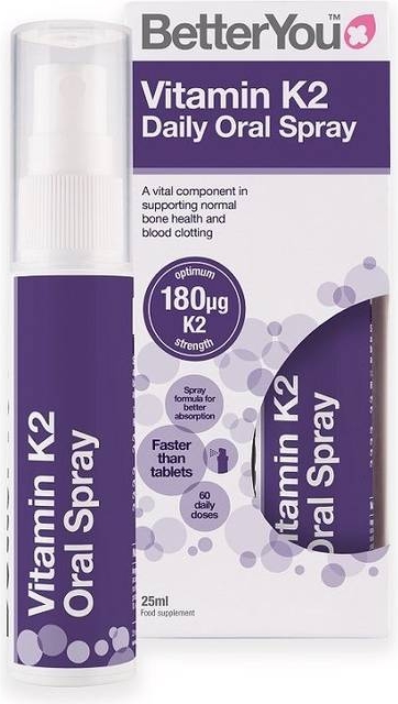 BetterYou Vitamin K2 Daily Oral Spray 25ml 1 stk