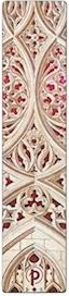 vault of the milan cathedral (burgundy) bookmark, duomo di milano collection by paperblanks (duomo di milano)