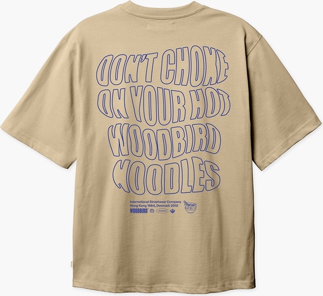 woodbird herre baine wobble t-shirt sand