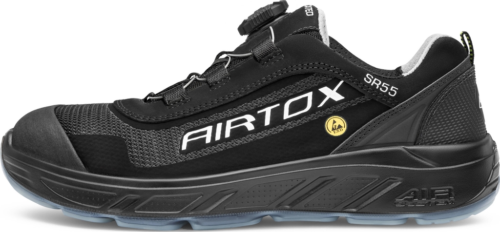 airtox sr55 sikkerhedssko s1p, sort