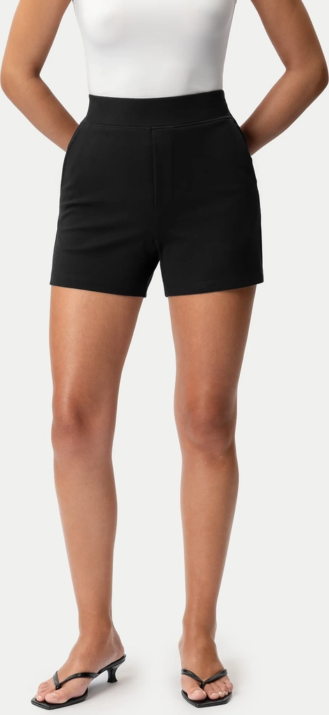 light ponte shorts