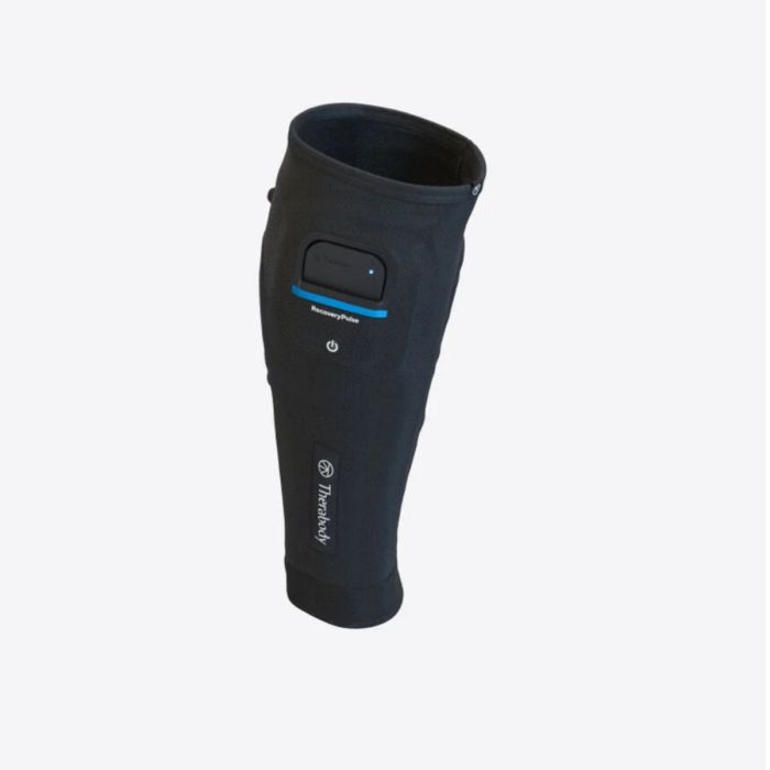 Therabody RecoveryPulse Lægsleeve - Dybdegående Massage, Størrelse M, Lindring til Løbende