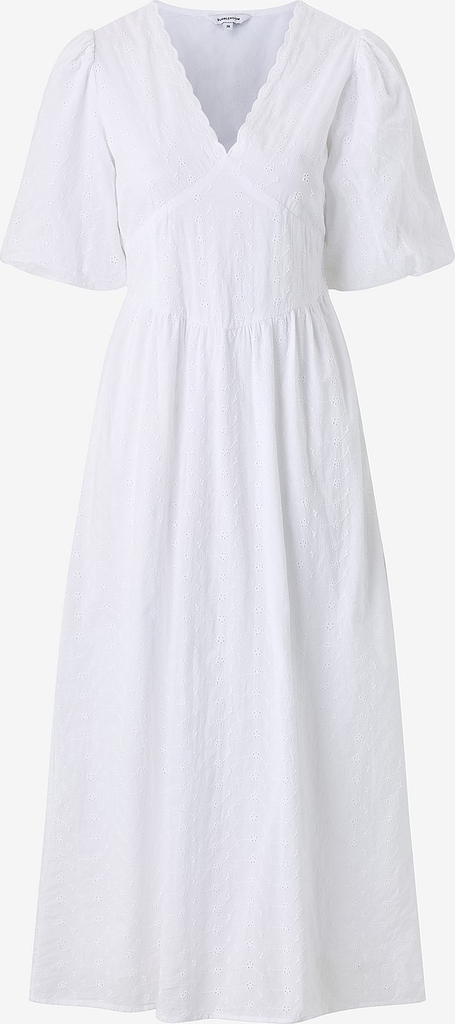 Bubbleroom - Maxiklänning Broderie Anglaise Maxi - Vit