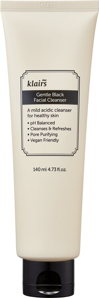 Klairs Gentle Black Facial Cleanser (140 ml)