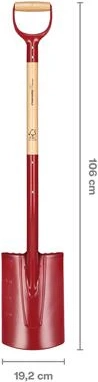 FISKARS SPADE, AFRUNDET FSC