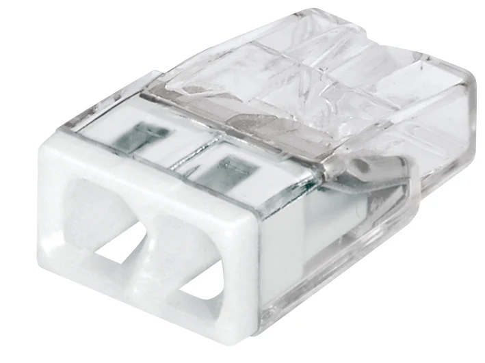 Samlemuffe 2x0,5-2,5 mm² hvid, serie 2273