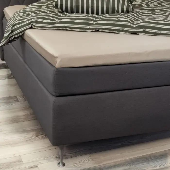 Bambus lagen - Kuvertlagen 180x200x8 cm - Sand - 100% bambus - Lagen til topmadras