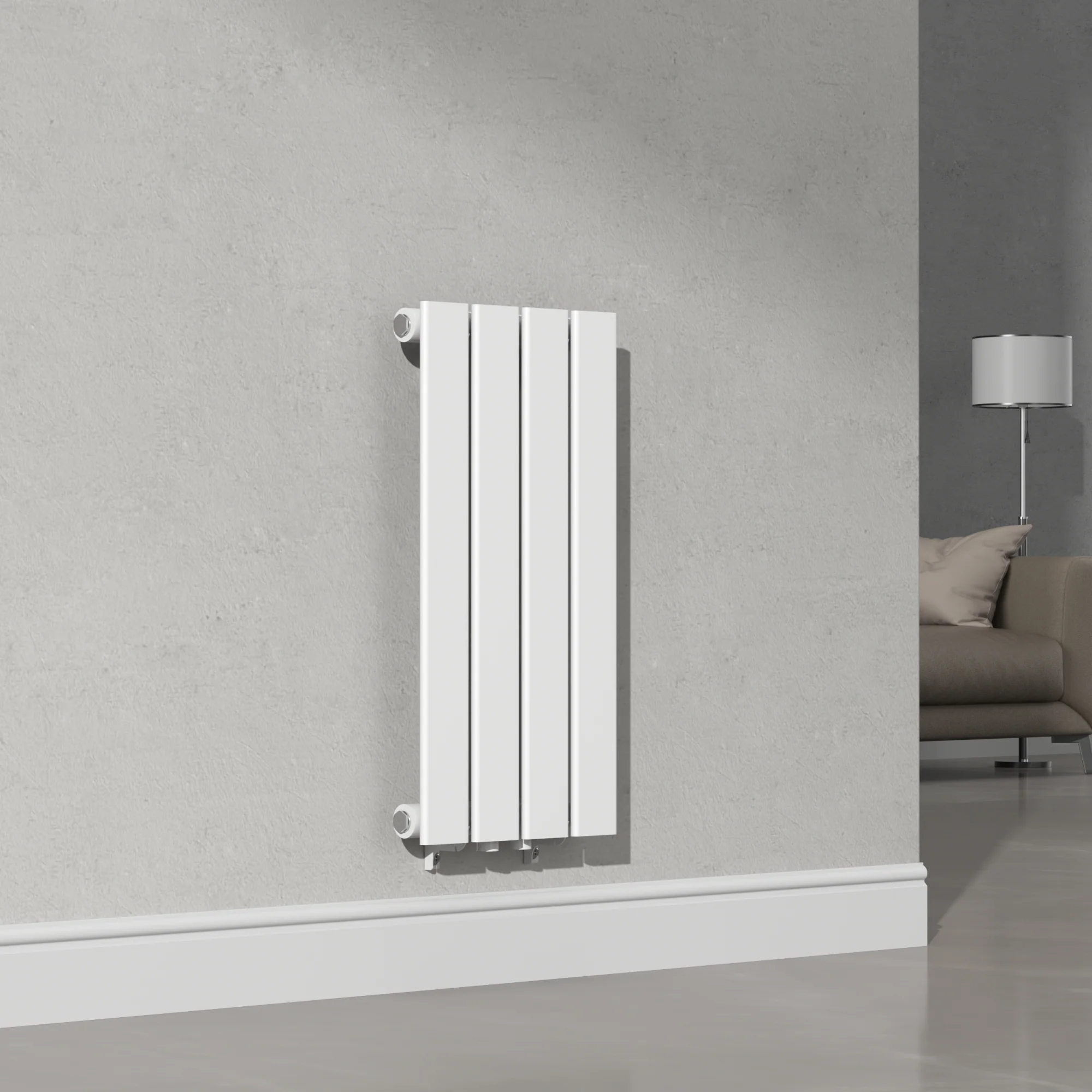 designerradiator nore hvid 60x30cm enkeltlag 249w [neu.haus].
