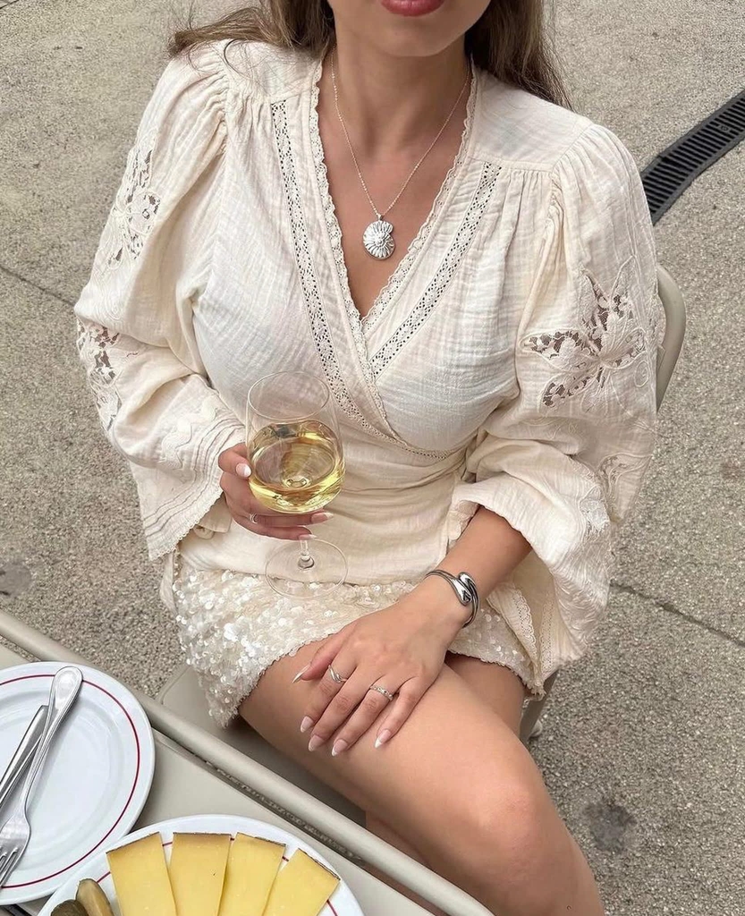 Sissel Edelbo Winfrey Wrap Top - Off White