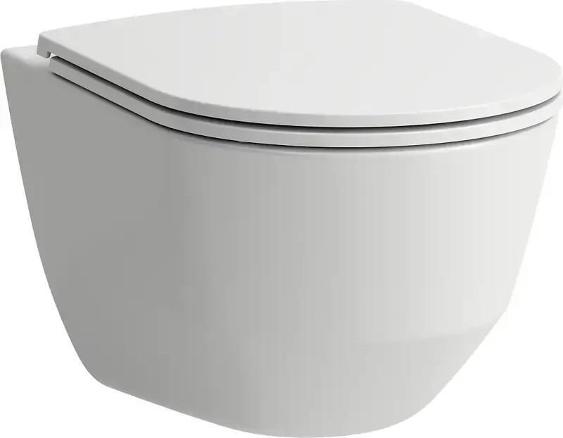 Laufen Pro væghængt toilet, uden skyllekant, rengøringsvenlig, hvid