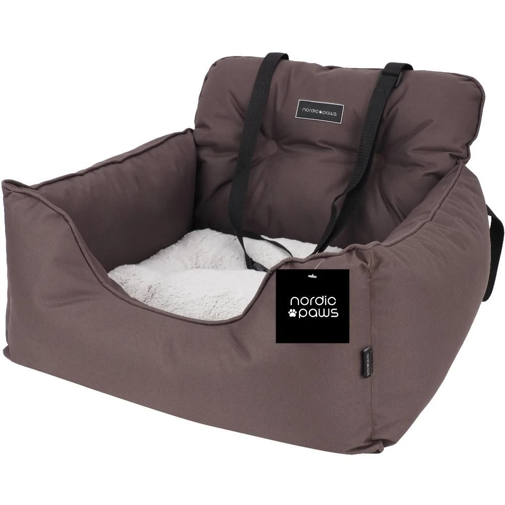 nordic paws cozy deluxe designer bilsæde & seng taupe