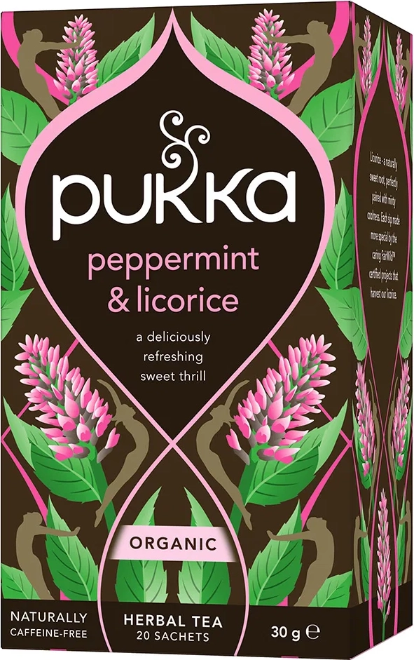 Pukka Te Peppermint & Licorice 20 breve