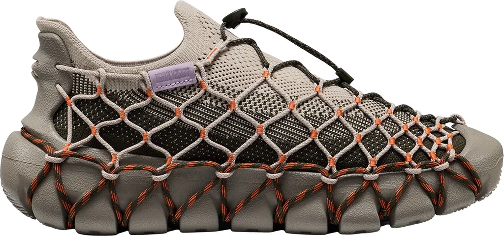 henrik vibskov x keen uneek 360 mens sneakers - brindle scarlet ibis