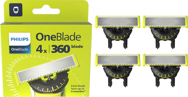 Philips Oneblade 360 Replacement Blades 4 Pieces