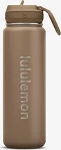 back to life sport bottle 24oz straw lid unisex - drikkeflasker - brown