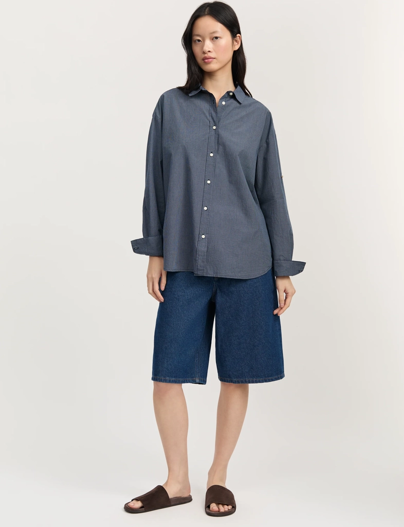shirt check | navy check