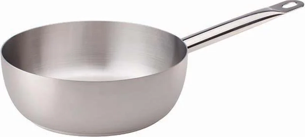 conical saucepan in stainless steel. diameter 16 cm / 20 cm.