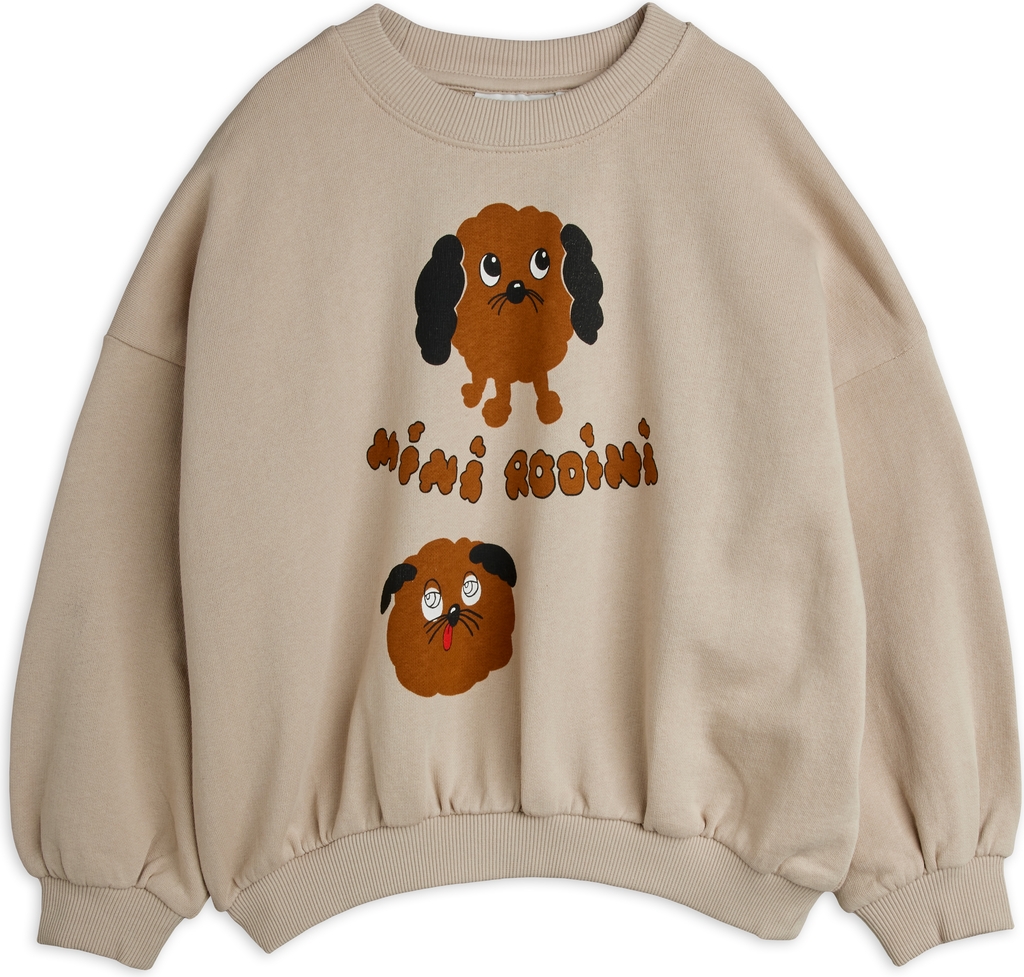 MINI RODINI Doggies Sp Sweatshirt |Beige |92/98