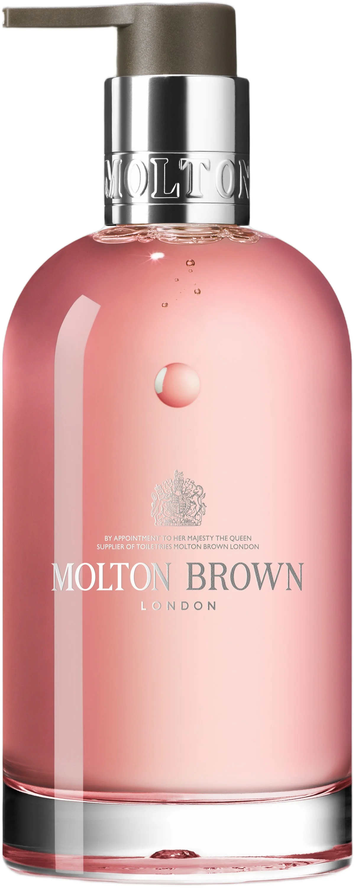 Molton brown Lækker håndsæbe med rabarber og roser (fin flydende håndsæbe) 200 ml