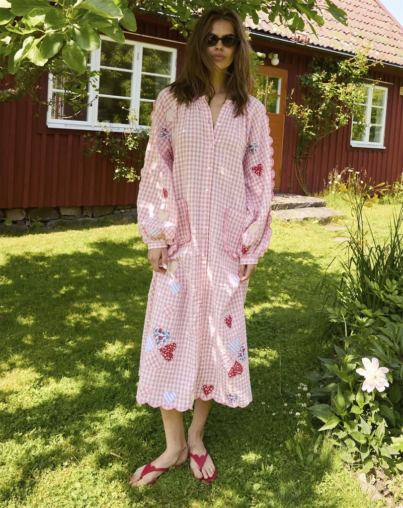 sissel edelbo - kamal kjole - pink - onesize