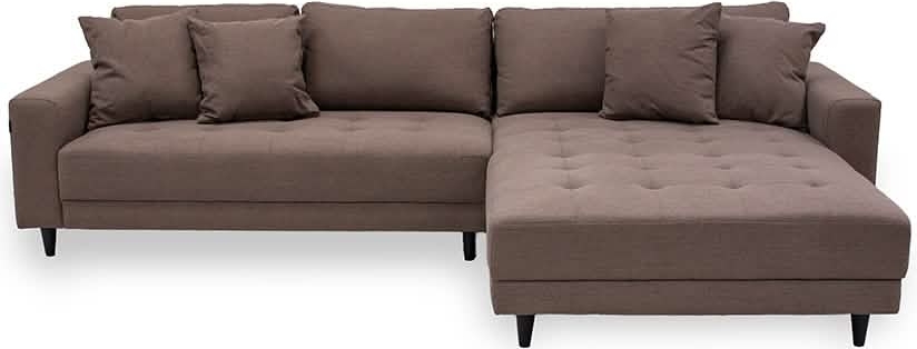 milo sofa - vendbar chaiselong 283 cm - brun