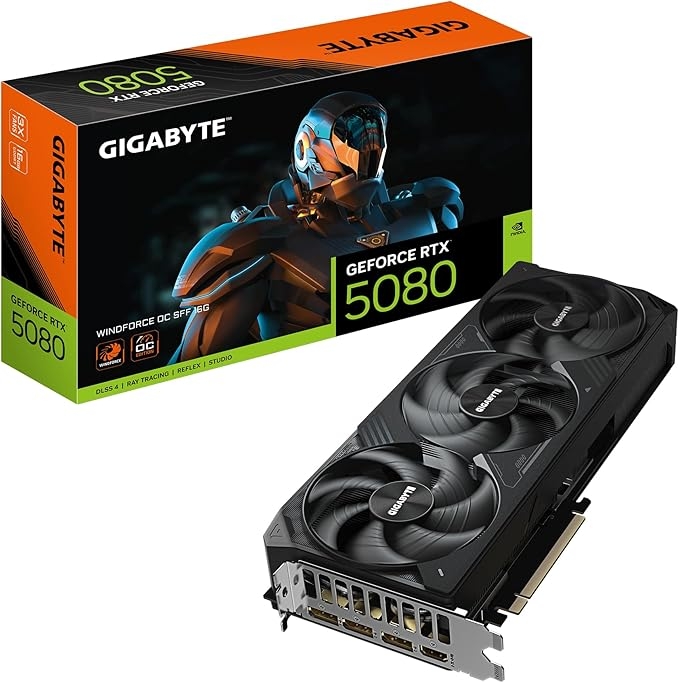 GIGABYTE GeForce RTX 5070 WindForce 3 OC - 12GB GDDR7 RAM - Grafikkort