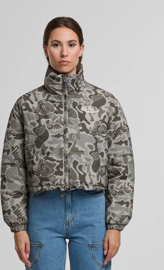 nuri outerwear - vinterjakker - camo green